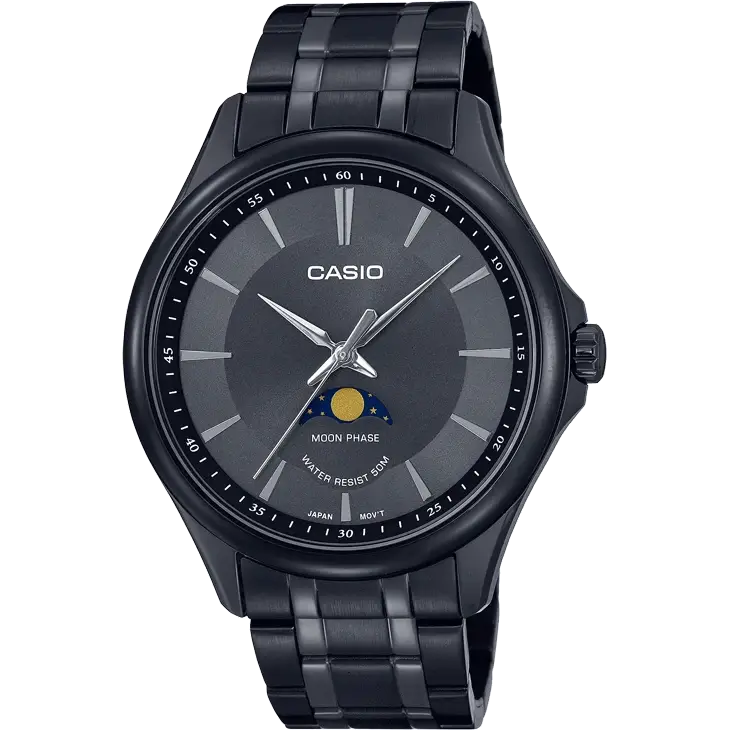 watches with 24-hour time display-Casio A2164 MTP-M100B-1AVDF ENTICER MEN