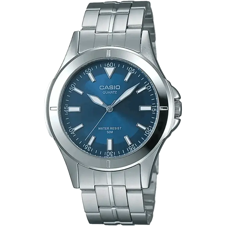 watches with classic look and modern functionality-Casio A343 MTP-1214A-2AVDF Enticer Men