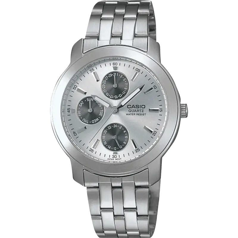 watches with analog and digital dials for versatility-Casio A440 MTP-1192A-7ADF Enticer Men