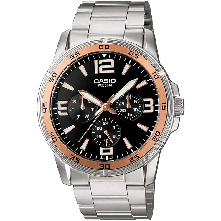 luxury watches for men with high-end craftsmanship-Casio A479 MTP-1299D-1AVDF Enticer Men