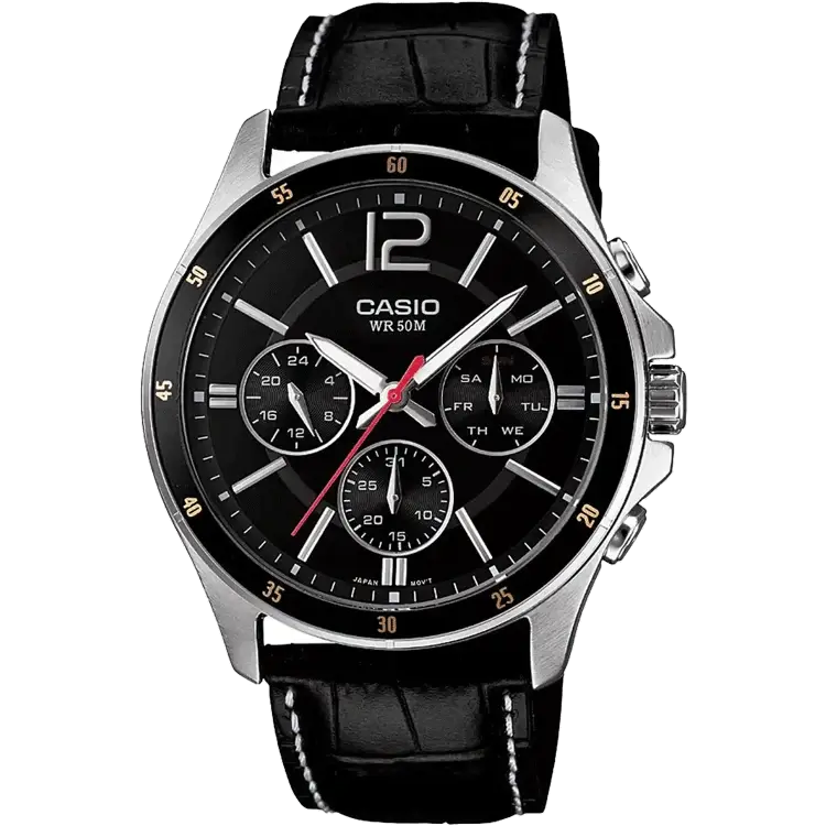 watches with smartwatch functionality for tech lovers-Casio A834 MTP-1374L-1AVDF Enticer Men