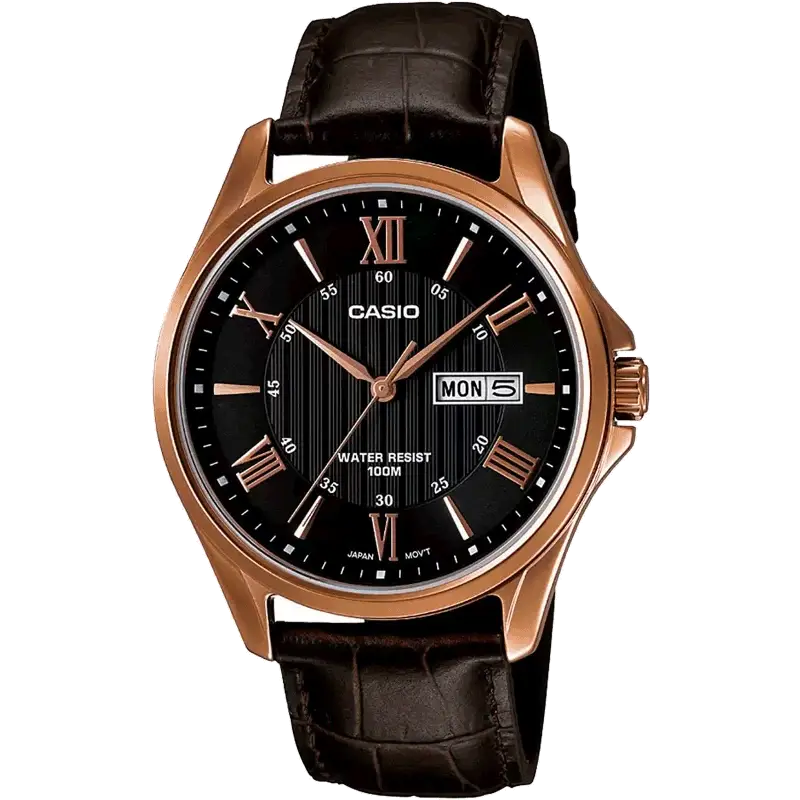 watches with Swiss automatic movement for precision-Casio A881 MTP-1384L-1AVDF Enticer Men