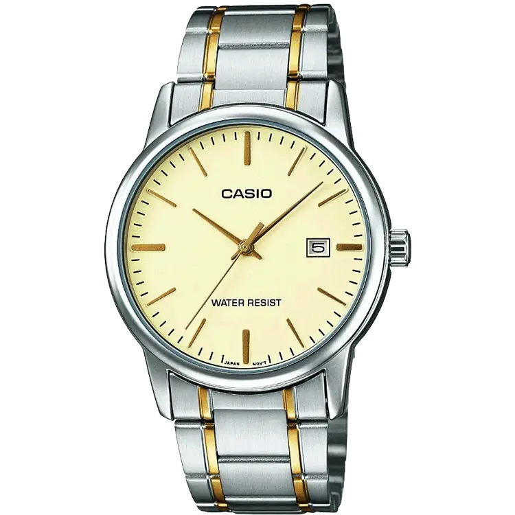 watches with fitness and sleep tracking for seniors-Casio A921 MTP-V002SG-9AUDF Enticer Men