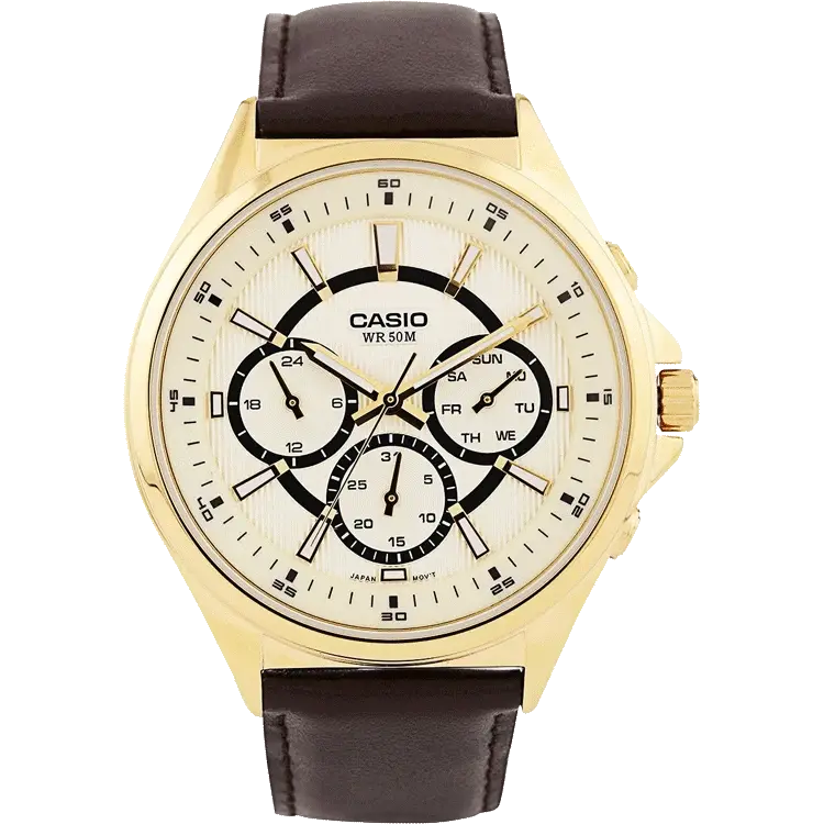 watches with ceramic case for scratch resistance-Casio A964 MTP-E303GL-9AVDF Enticer Men