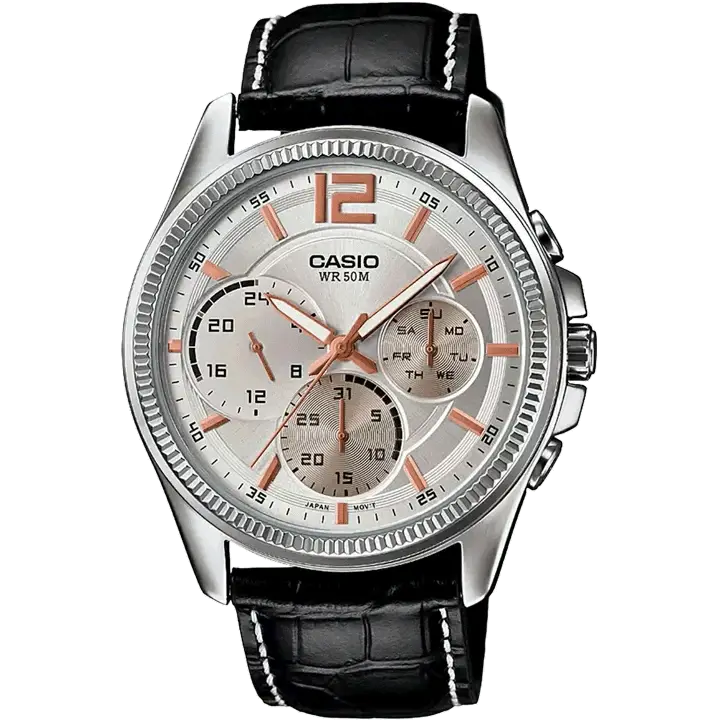 luxury watches with tourbillon movement-Casio A995 MTP-E305L-7AVDF Enticer Men