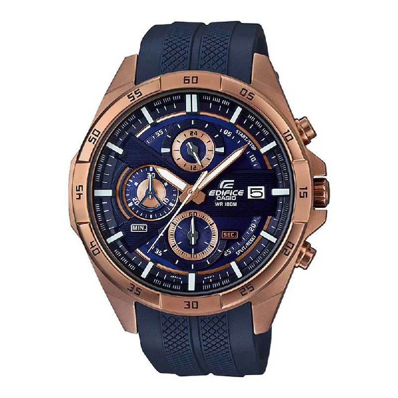 stylish analog watches for modern men-Casio Edifice Analog Blue Dial Men's Watch-EFR-556PC-2AVUDF (EX386)