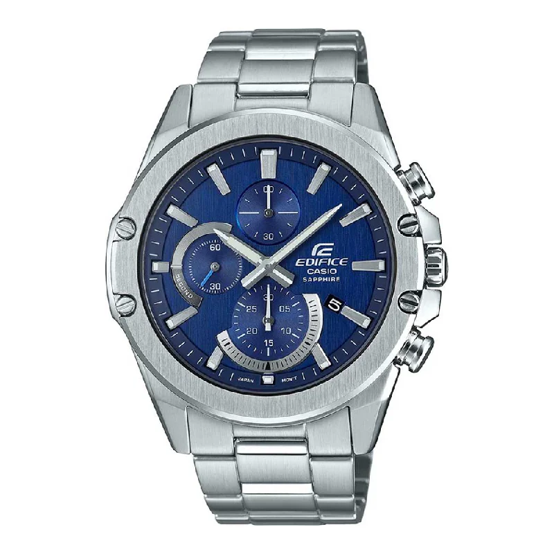 best luxury watches for women-Casio EDIFICE Analog Blue Dial Men's Watch-EFR-S567D-2AVUDF (EX507)