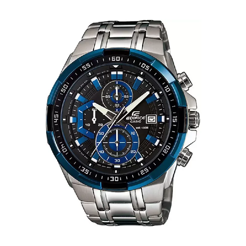 watches with chronograph and date function for timing events-Casio Edifice Chronograph Multi-Colour Dial Men's Watch EX190