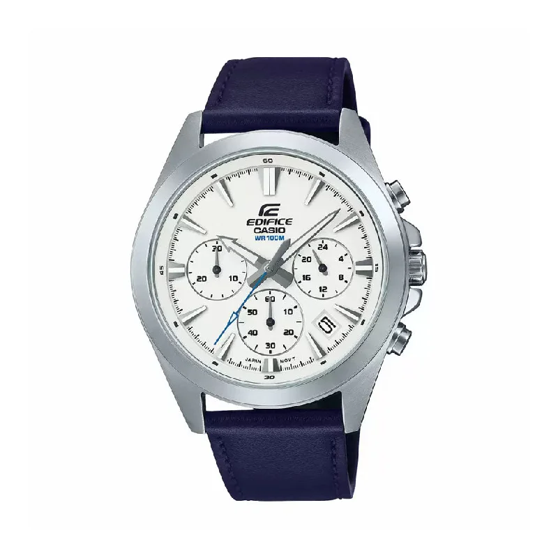 luxury watches with minimalist design for modern professionals-CASIO Edifice Men Round Chronograph Watch - ED543