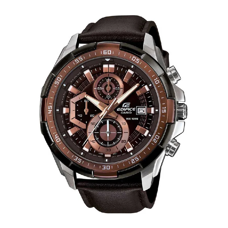 oversized analog watches for men with sporty look-Casio EFR-539L-5AVUDF (EX194) Edifice Analog Watch For Men