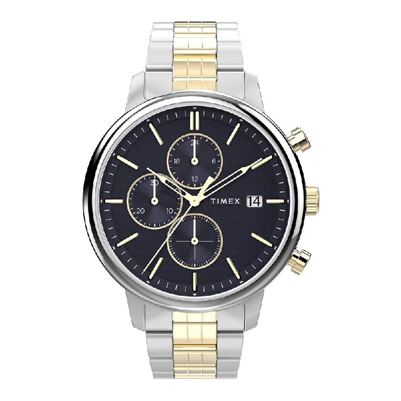 watches for men with rubber strap for durability-Chicago Chronograph 45mm Stainless Steel Band