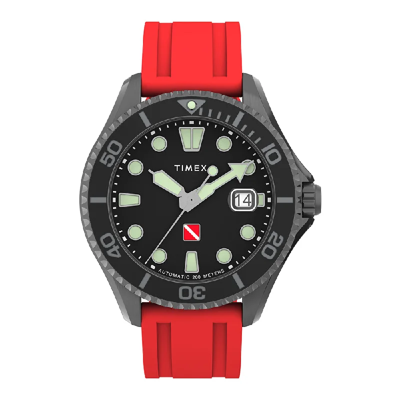 hybrid watches for Android users-Deep Water Tiburn Automatic Automatic 44mm Rubber Band