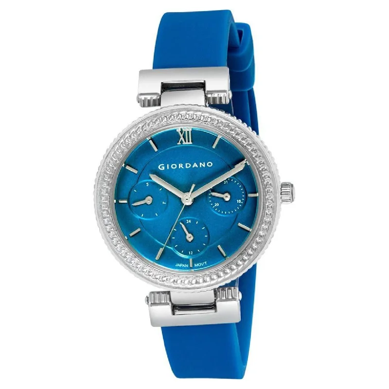 watches with 5ATM water resistance for swimming and diving-Multi-Function Blue