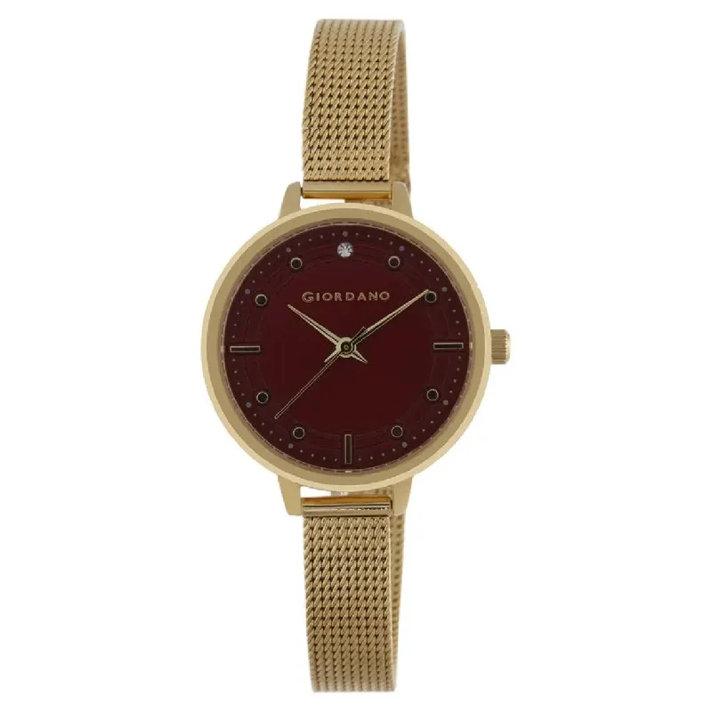 fitness watches with accurate step counting function-Giordano Red & Gold