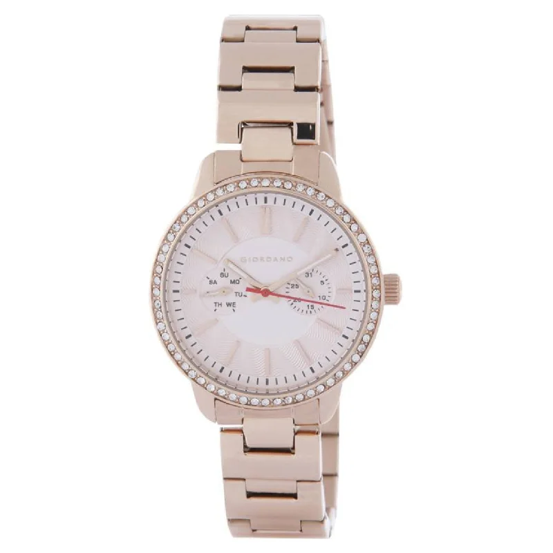 women’s watches with high-quality stainless steel case-Giordano Rose Gold