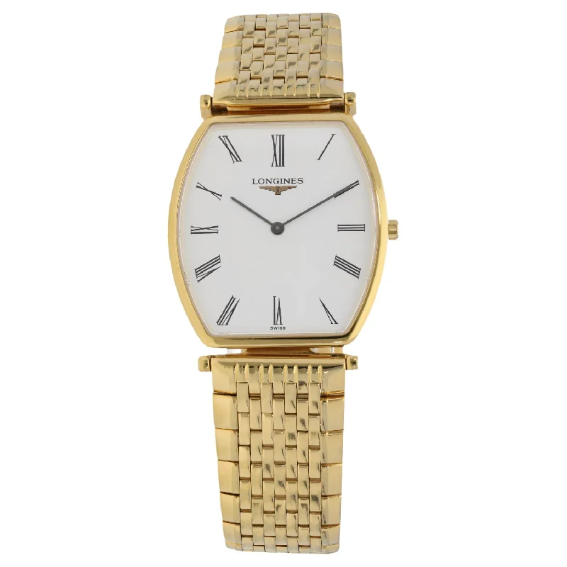 lightweight and durable watches for outdoor adventures-Longines La Grande Classique L4.705.2 33mm Gold Plated Watch