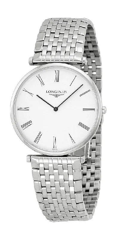 watches with chronograph and date function for timing events-Longines La Grande Classique Stainless Steel Mens Watch White Dial L4.766.4.11.6