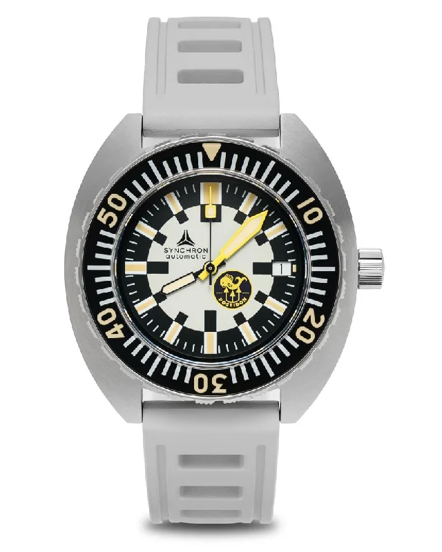 luxury watches for men with high-end craftsmanship-New SYNCHRON POSEIDON Diving Watch ISOfrane Rubber Limited Edition 581/1000