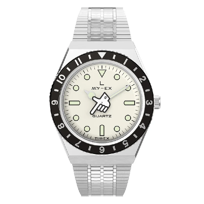 women’s watches with minimalist design for professional use-Q Timex Seconde 3-Hand 38mm Stainless Steel Band