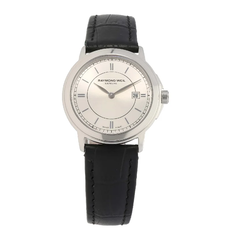 unisex watches with simple design for everyday use-Raymond Weil Tradition 5966/1 28mm Stainless Steel Watch