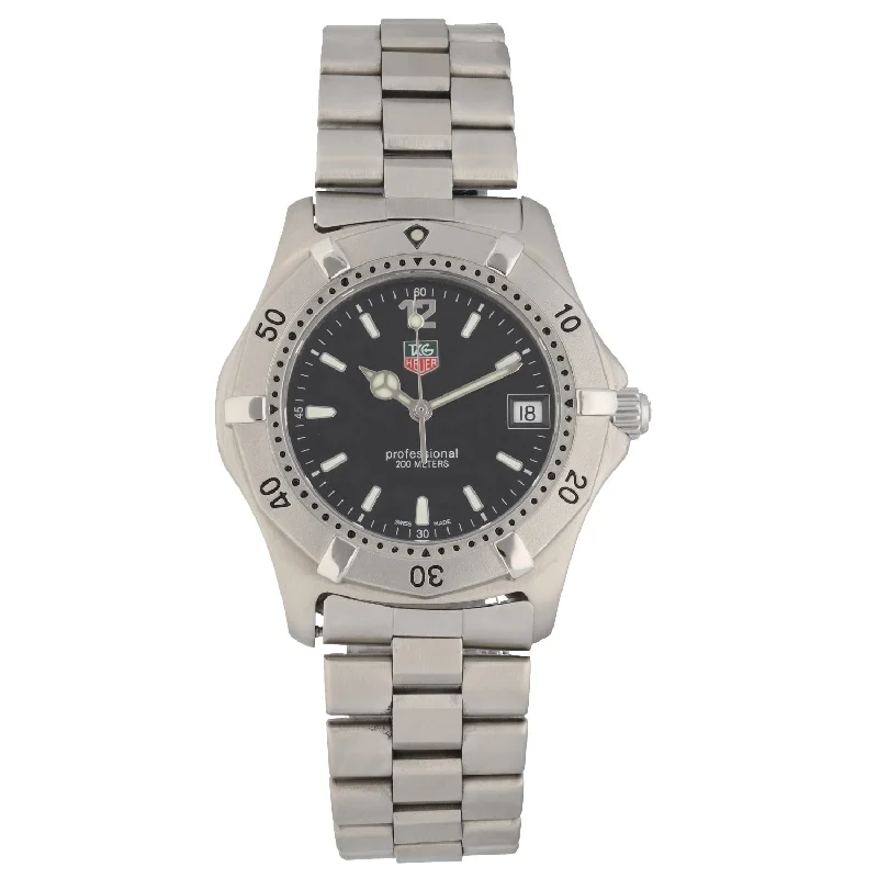 fitness watches for women with workout tracking-Tag Heuer 2000 Series WK1110-1 37mm Stainless Steel Watch