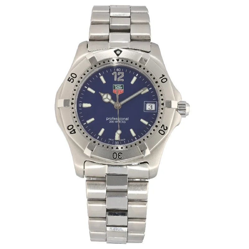 solar-powered watches with eco-friendly materials-Tag Heuer 2000 Series WK1113-0 37mm Stainless Steel Watch