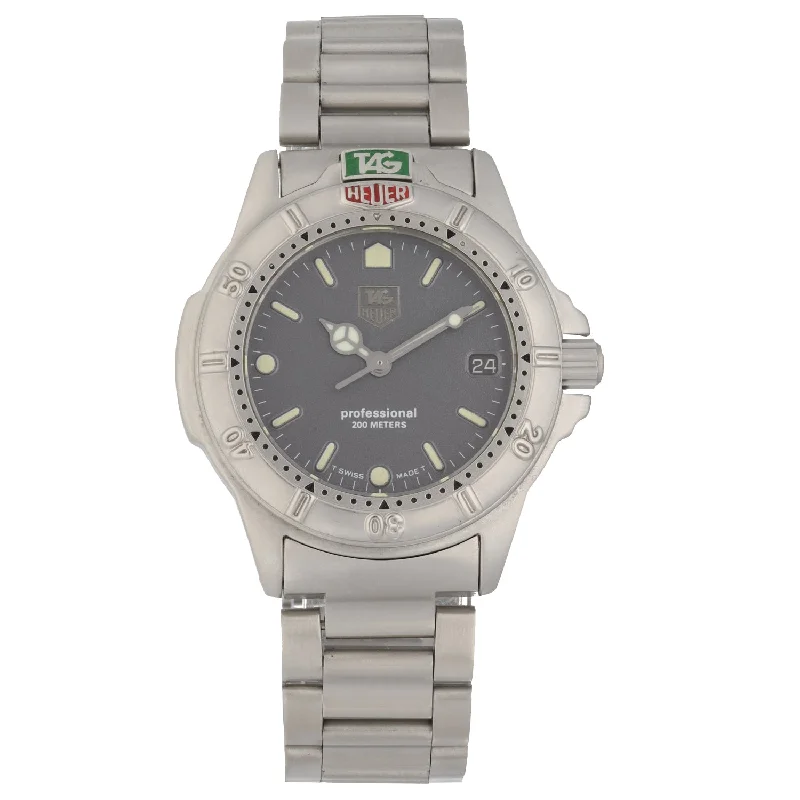 hybrid watches for Android users-Tag Heuer 4000 Series 999.213K 37mm Stainless Steel Watch