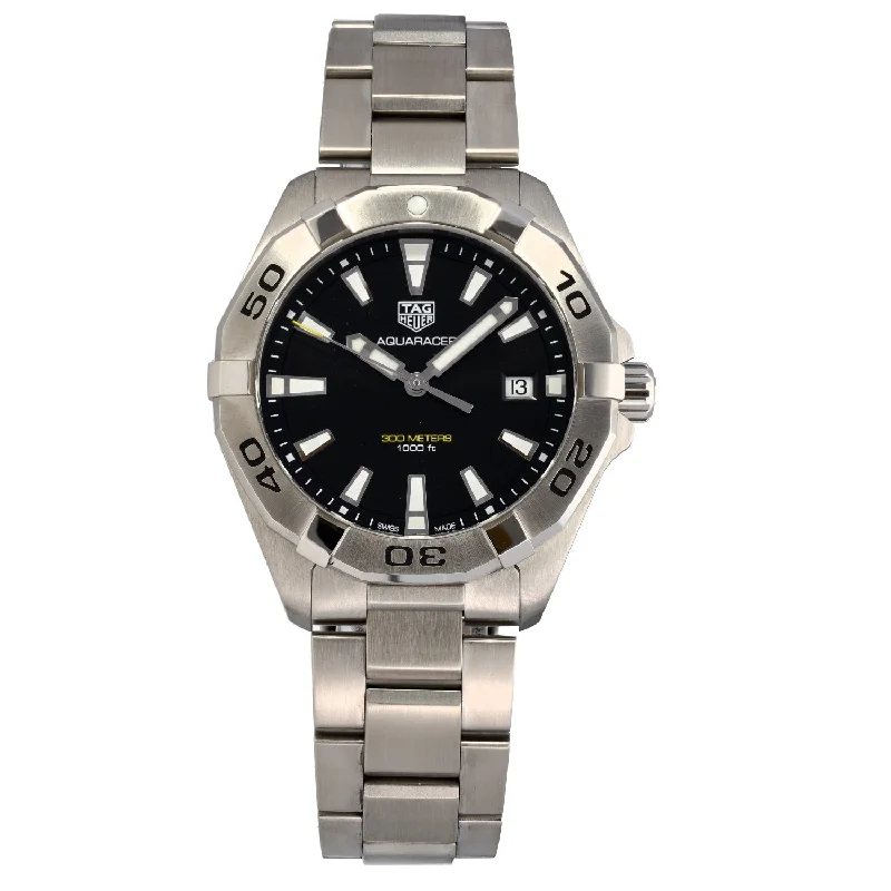 watches with smartwatch functionality for tech lovers-Tag Heuer Aquaracer WBD1110 41mm Stainless Steel Watch