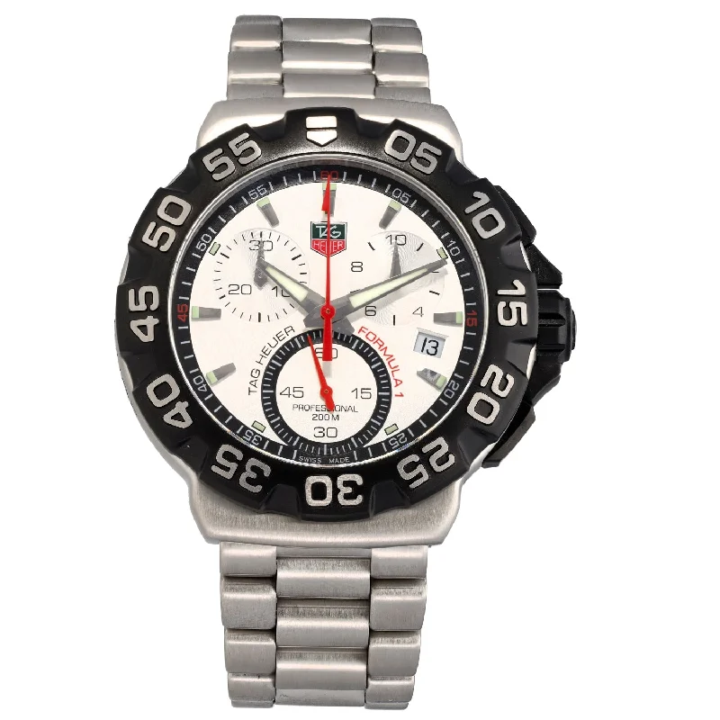 durable watches for construction workers-Tag Heuer Formula 1 CAH1111 41mm Stainless Steel Watch