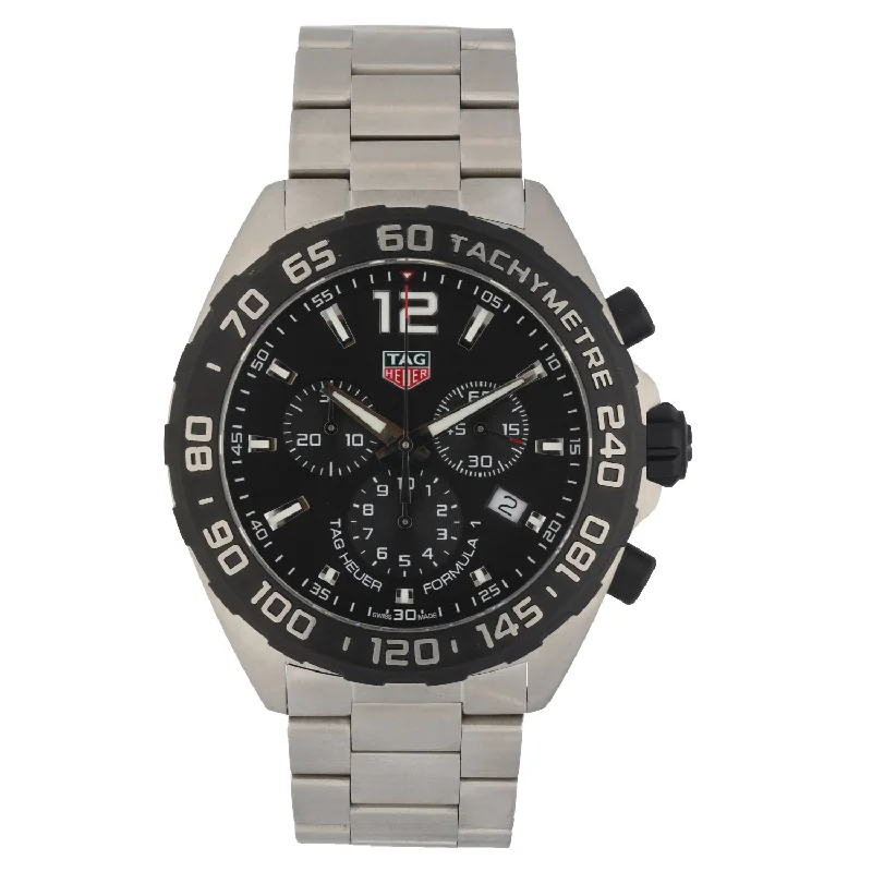 best waterproof watches for men under 100 dollars-Tag Heuer Formula 1 CAZ1010 43mm Stainless Steel Watch