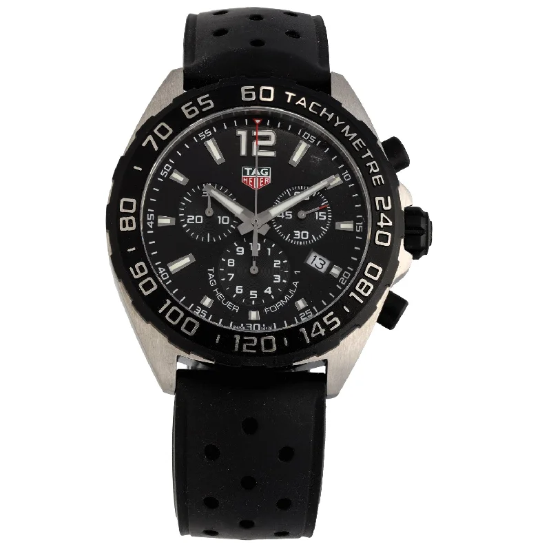 classic men’s watches with leather band-Tag Heuer Formula 1 CAZ1010 43mm Stainless Steel Watch