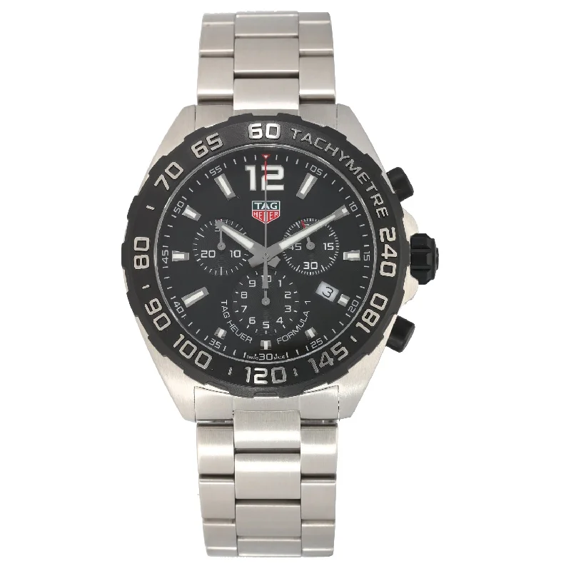 watches for extreme weather with water resistance-Tag Heuer Formula 1 CAZ1010 43mm Stainless Steel Watch