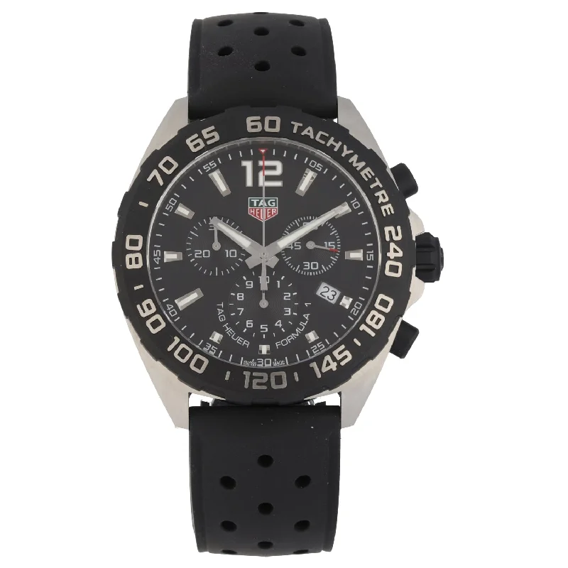 watches for mountain biking with GPS-Tag Heuer Formula 1 CAZ1010 43mm Stainless Steel Watch