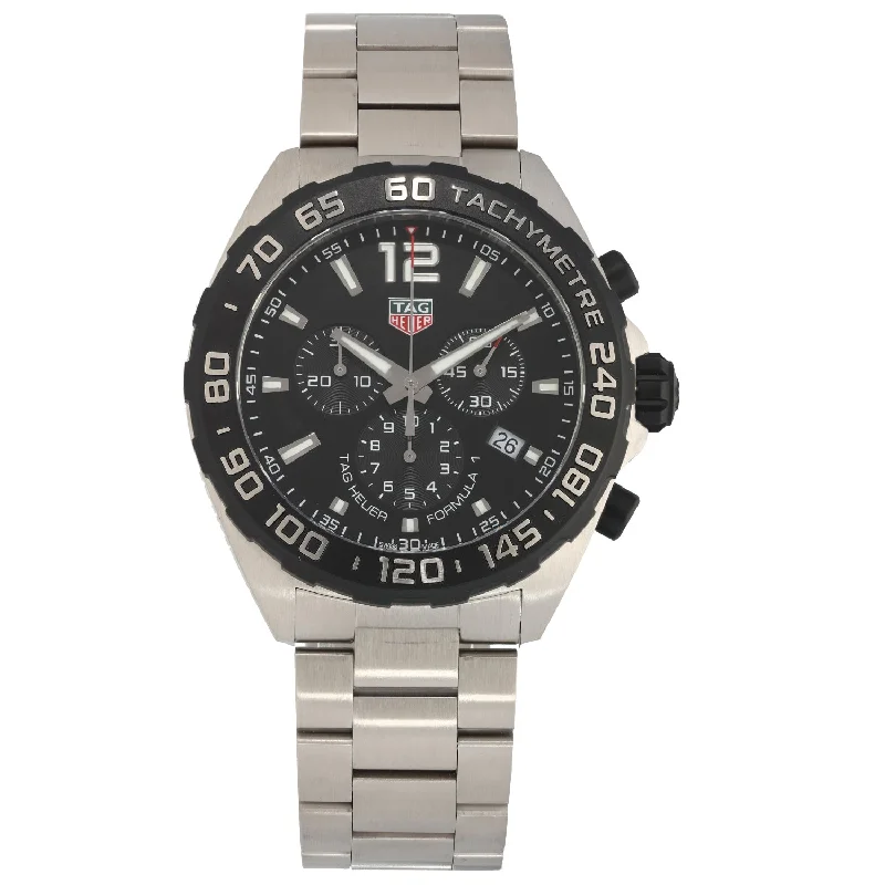 women’s watches with crystal embellishments-Tag Heuer Formula 1 CAZ1010 43mm Stainless Steel Watch