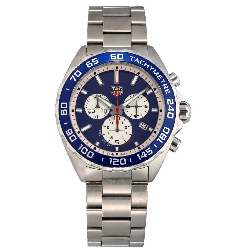 watches with date function for daily use-Tag Heuer Formula 1 CAZ1018 43mm Stainless Steel Watch