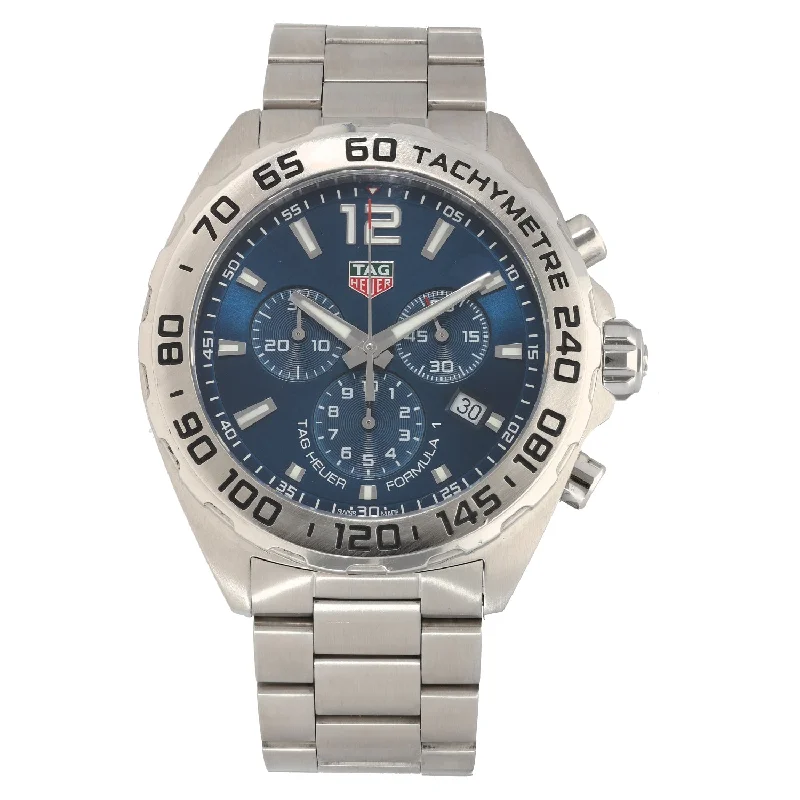 watches for divers with pressure gauge-Tag Heuer Formula 1 CAZ101K 43mm Stainless Steel Watch