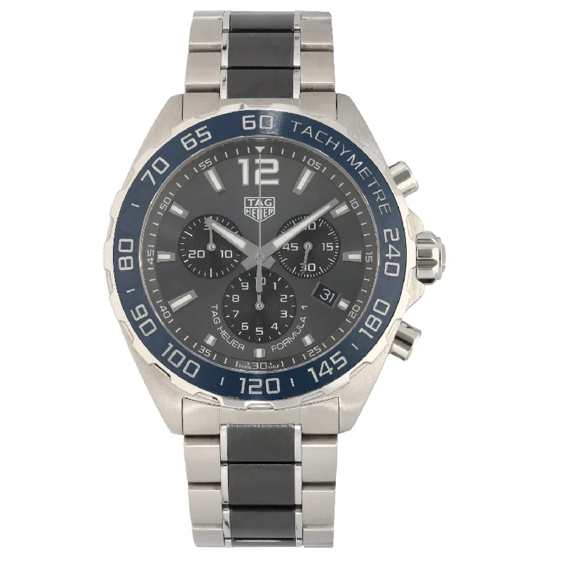 budget-friendly watches with stainless steel case-Tag Heuer Formula 1 CAZ101R 43mm Stainless Steel Watch