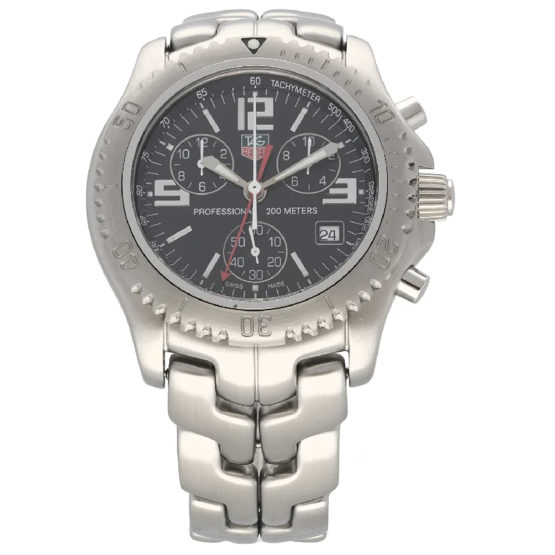 stylish analog watches for modern men-Tag Heuer Link CT1111 41mm Stainless Steel Watch