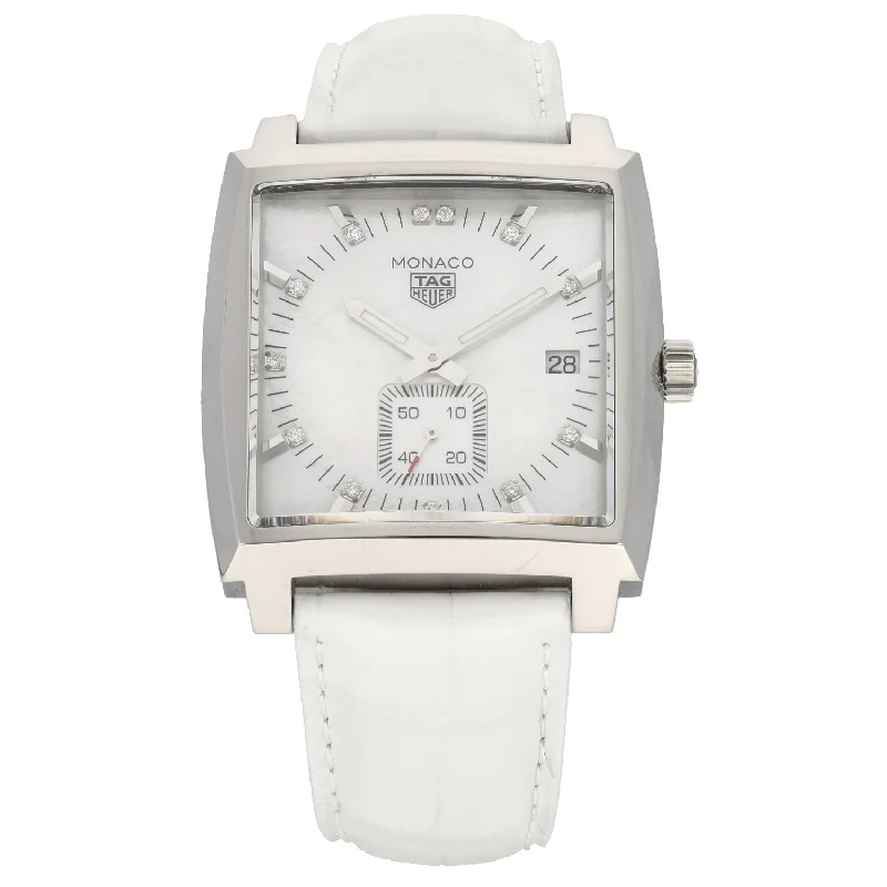 watches with stainless steel band for formal occasions-Tag Heuer Monaco WAW131B 37mm Stainless Steel Watch