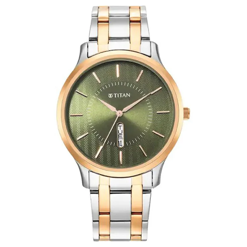 waterproof watches for boating and sailing-Karishma Green Dial Stainless Steel